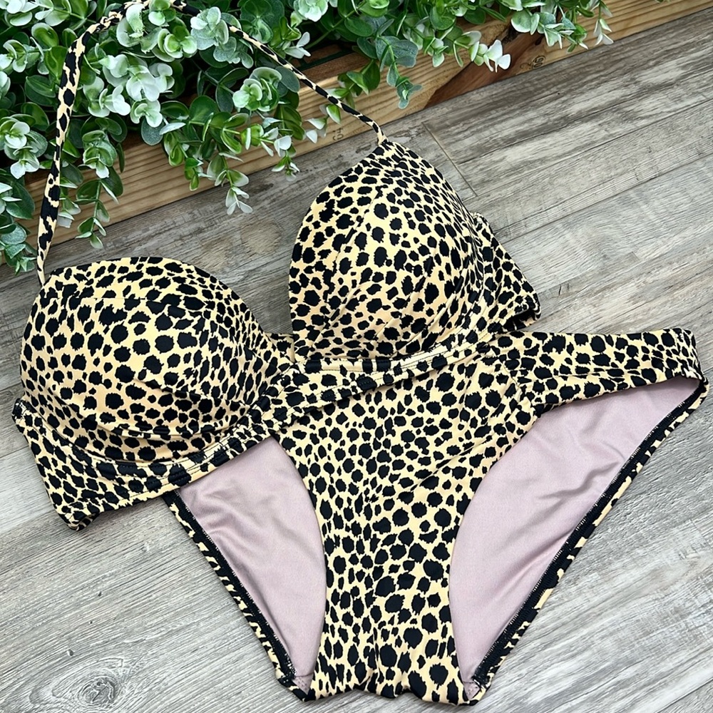 Victoria's Secret NEW Cheetah Animal Print Bikini Swim Set - Picture 16 of 16